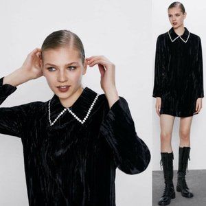 ZARA Velvet Mini Dress
